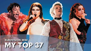 Eurovision 2024 - My Top 37