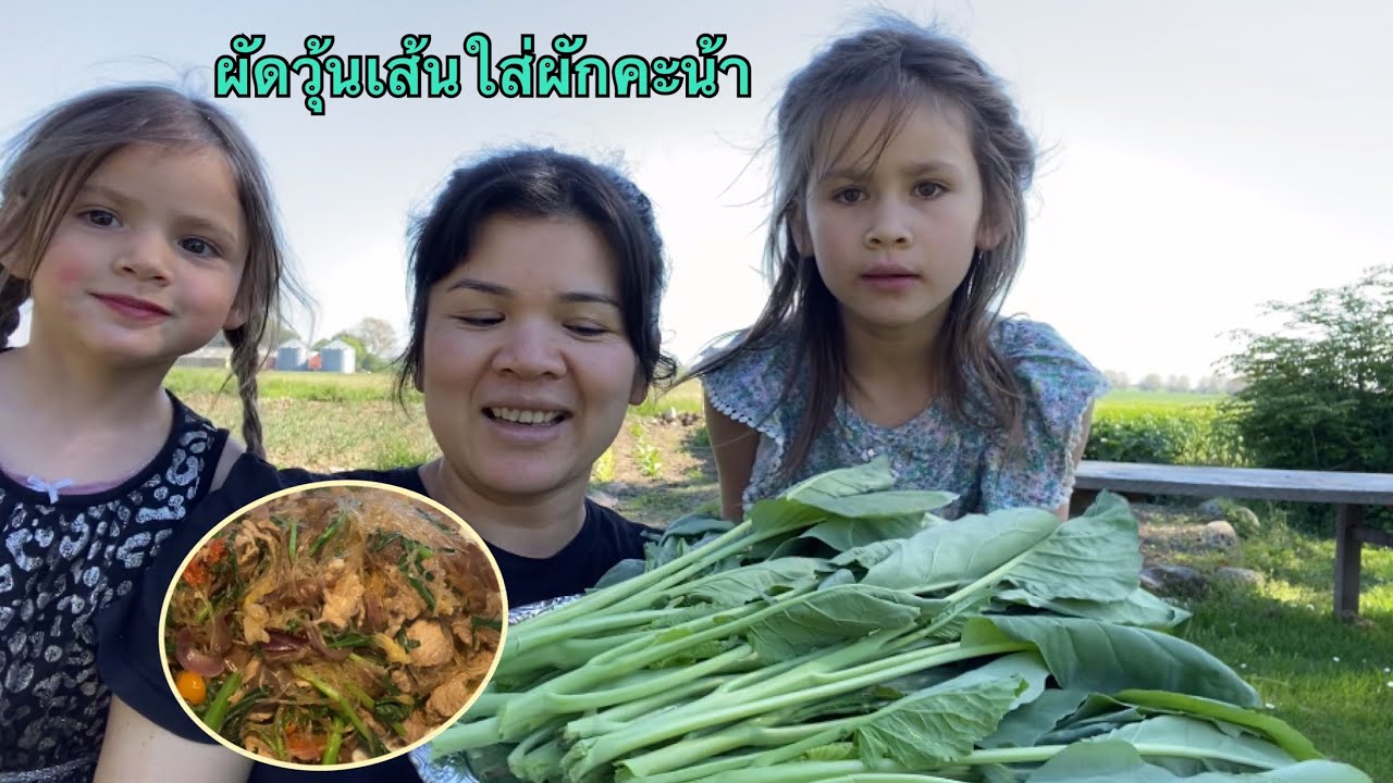 ตอน ฟราญ่าบอกฟ๋าว่าไปเมืองไทยมา /แม่ทำผัดวุ้นเส้นใส่ผักคะน้าที่ยายให้
