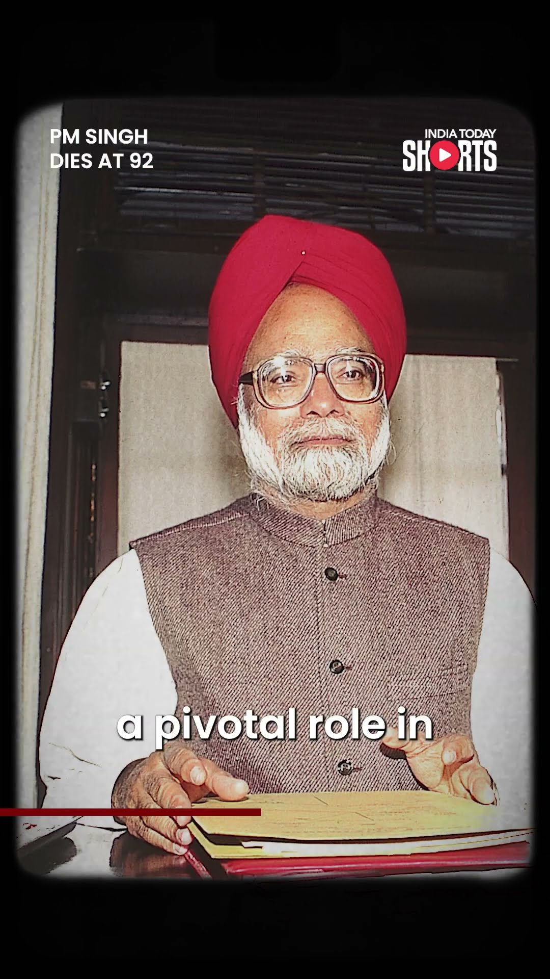 Former PM Manmohan Singh Passes Away At 92 After Prolonged Illness