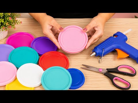 A Melhor Ideia de Reutilização com Tampas Plásticas!