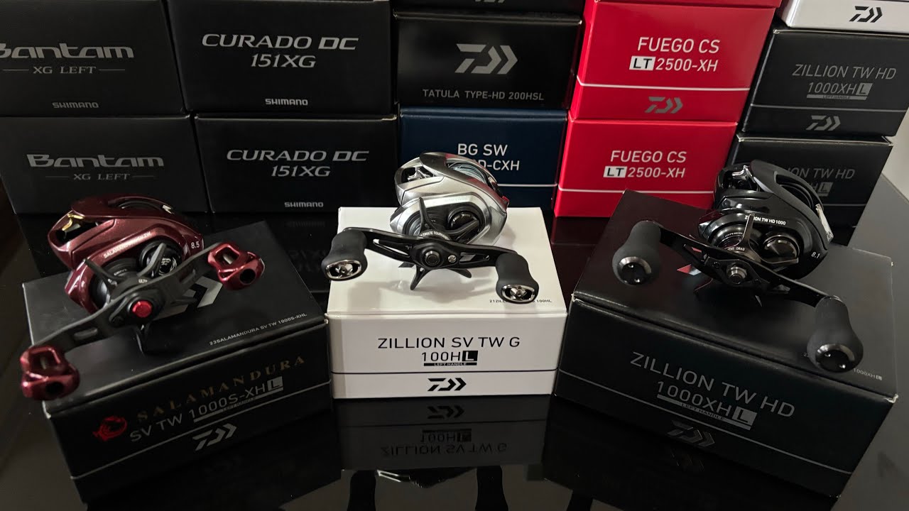 Daiwa Zillion HD, Zillion SV and “Salamandura Zillion 1000” reels