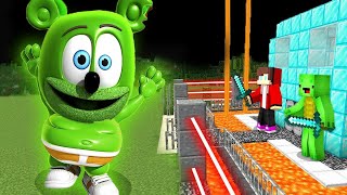 Gummy Bear Vs Security House In Minecraft Challenge Maizen Jj And Mikey