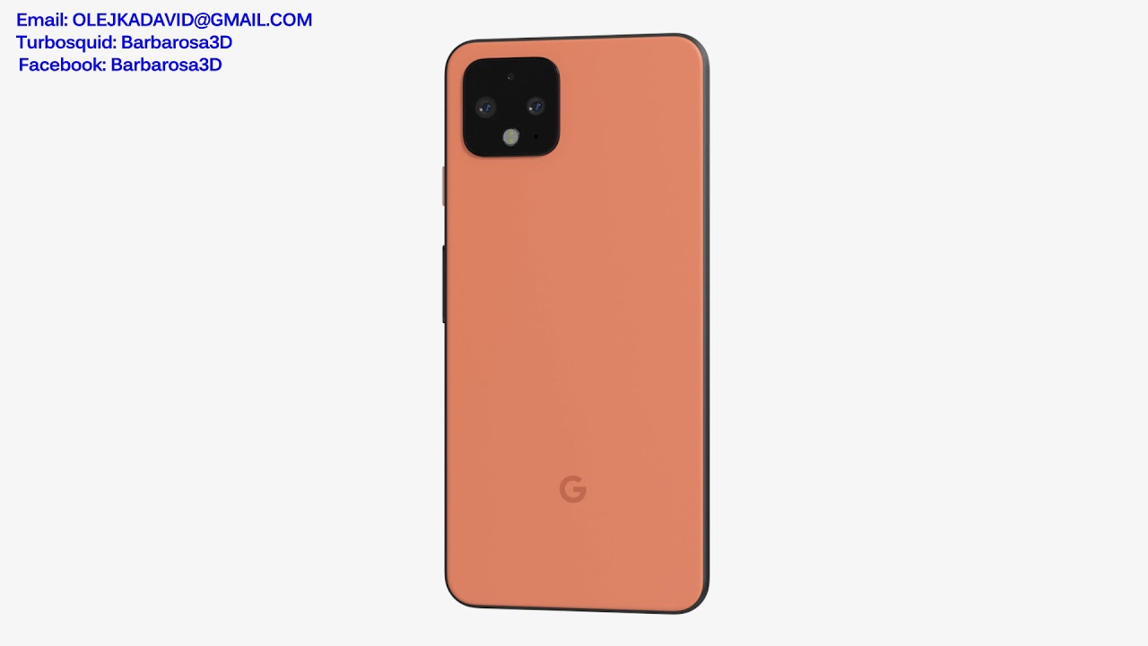 Google Pixel 4 3d model by Barbarosa3D