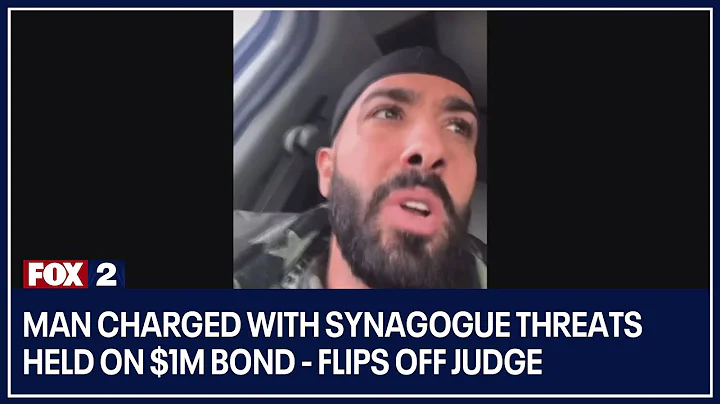 Man charged with synagogue threats held on $1M bond - flips off judge, makes anti-Semitic remarks