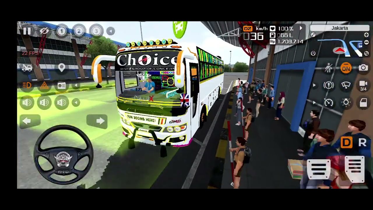 💥 choise bus simulator indonesia android game play 