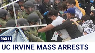 UC Irvine protest: Cops tear down pro-Palestine encampment, make mass arrests screenshot 5