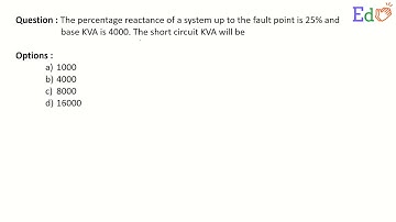 Calculate the short circuit KVA from the percentage reactance upto the fault point & base KVA.