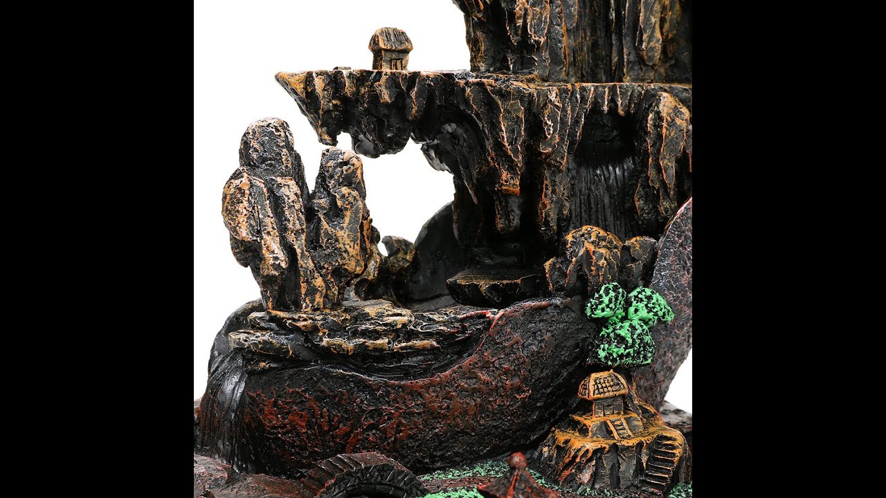 Smoke Waterfall Backflow Incense Burner Creative Resin Incense Holder Censer