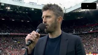 Michael Carrick speech end of the season 2026 at Old Trafford Manchester United