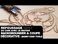 Partie 6  repoussage du cuir avec le matoir backgrounder  coupe dcorative  barry king tools