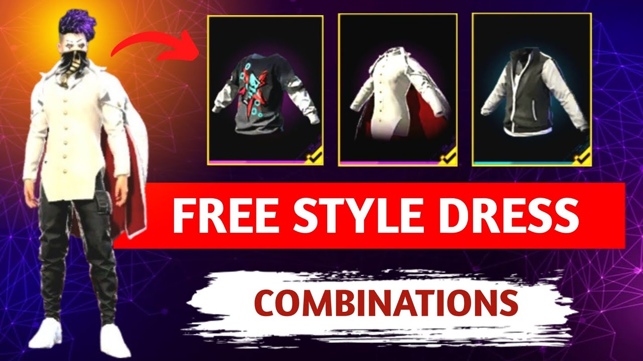 FREE STYLE DRESS COMBINATION 😱 || NO TOP UP COMBINATION 😝 || VENOM 99 🔥 || 