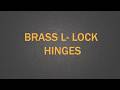 Premium Brass L-Lock Hinges | Fortune Hardware – Jamnagar