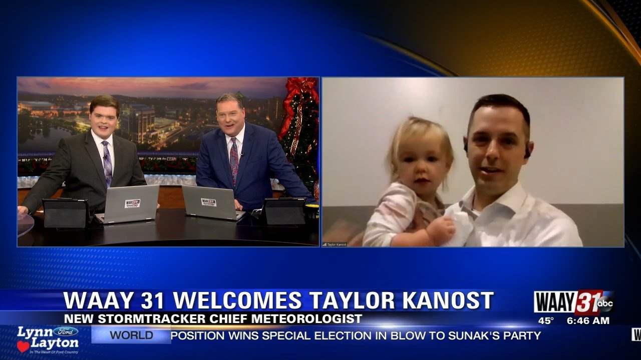 new-chief-meteorologist-taylor-kanost-stops-by-waay-31-morning-news
