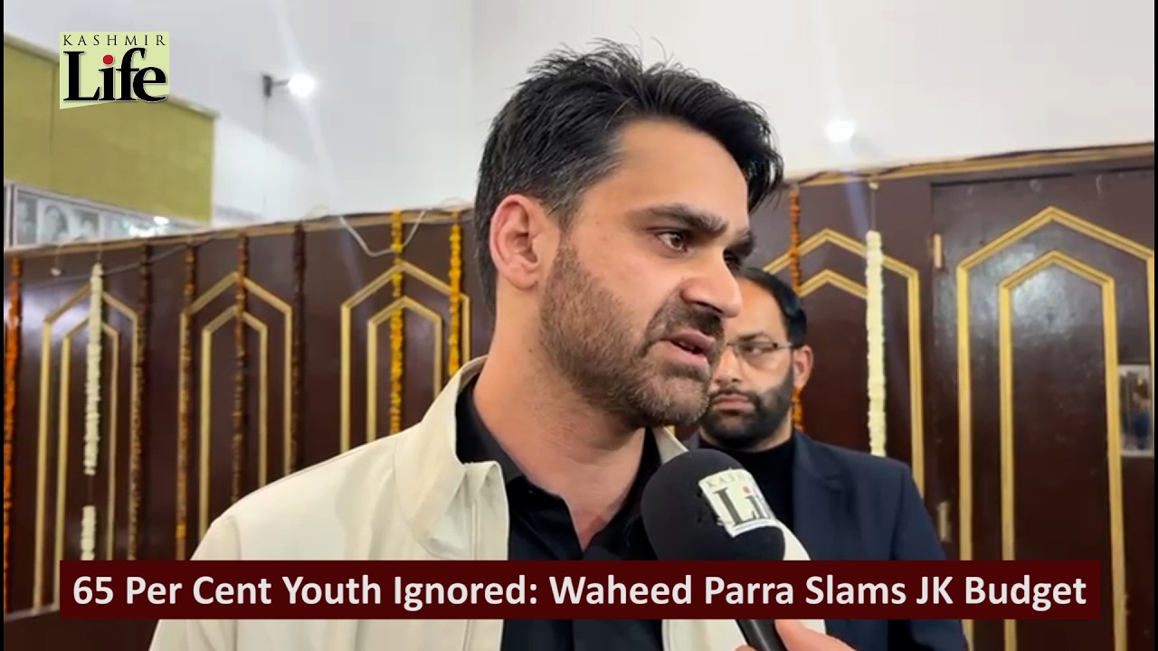 Waheed 65 65 Per Cent Youth Ignored: Waheed Parra Slams JK Budget - YouTube