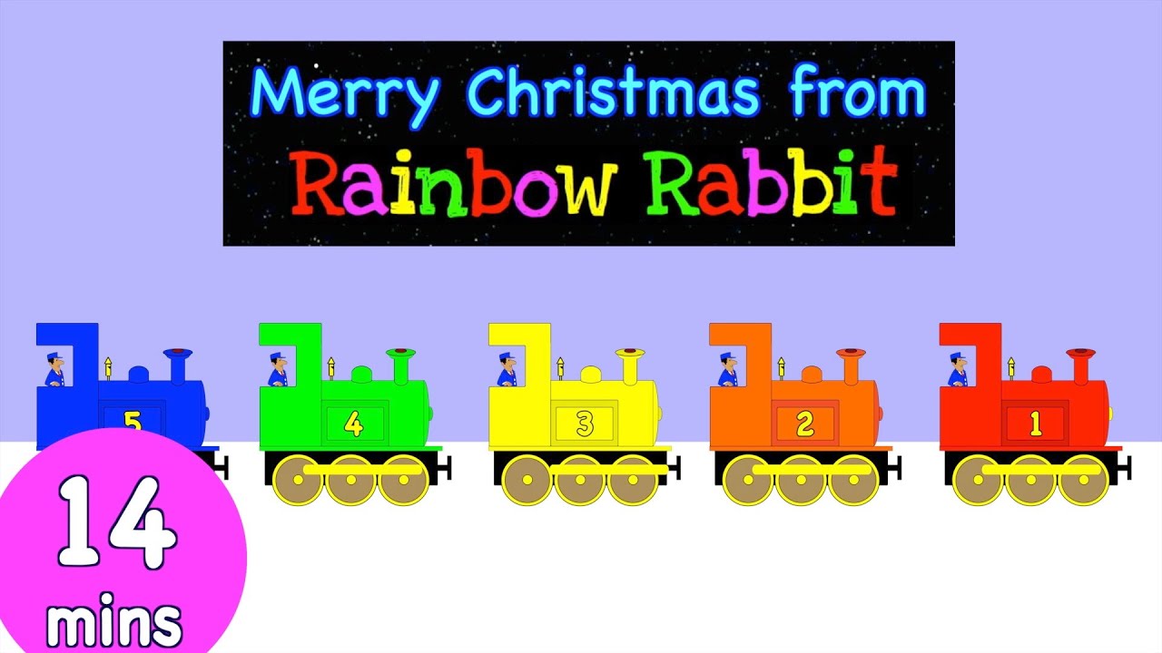 Christmas & Winter Songs | Snow | Presents | Train Songs | @rainbowrabbitsongs | #rainbowrabbitsongs