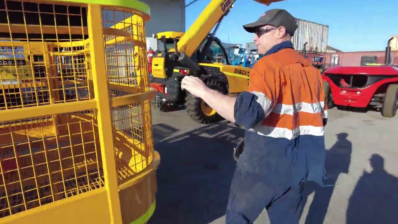 Dieci Telehandler Basket Setup part 1