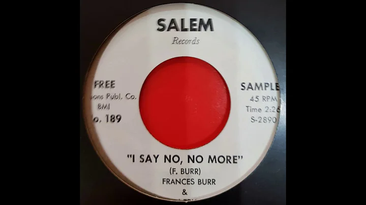 Frances Burr...I say no, no more...Salem