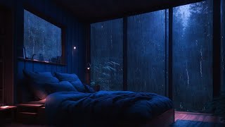 8 HOURS Rain Sounds for Sleeping?️COZY Bedroom NIGHT CRICKET & FROG ASMR?Sleep Sounds Rain & Thunder