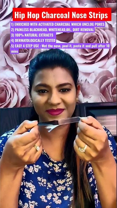 HIP HOP Charcoal Nose Strips| How to remove blackheads| @BlushwithNupur