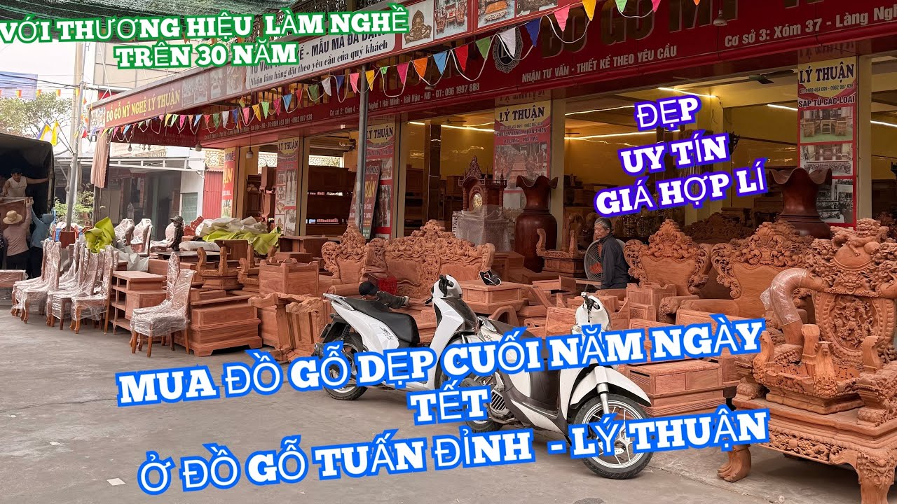 Đồ gỗ Tuấn Đỉnh Lý Thuận cập nhật và báo giá Đồ Gỗ Nội Thất ngày tết ở 3 cơ sở
