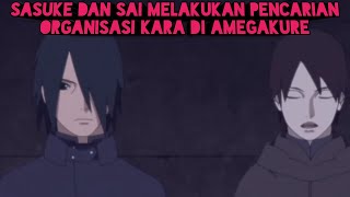 Sasuke dan Sai Melakukan Pencarian Organisasi Kara di Amegakure Dunia Anime Populer