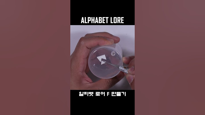 알파벳 로어 F 만들기ㅣMaking Alphabet lore with a Clay #shorts