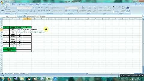 Penggunaan Rumus Logika IF Pada Microsoft Office Excel 2007