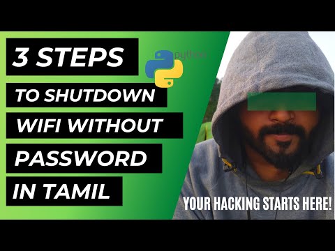 Shutdown Wi-Fi without password | Python script in (Tamil) | Step-by-Step process Explained Qmark