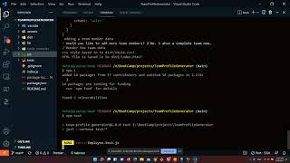 jest Testing for Team Generator