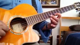 Video thumbnail of "Cheshme Man Guitar Lessonآموزش آهنگ چشم من با گیتار"