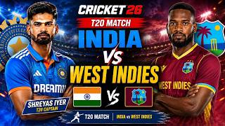 🔴Live : India vs West indies Cricket Match | Cricket 26 Video Game simulation |30 July, 2026 screenshot 3