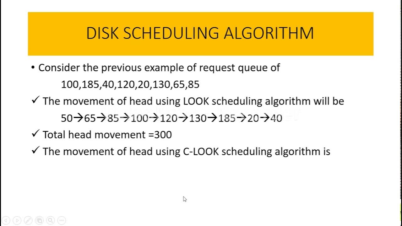 LOOK scheduling algorithm - YouTube