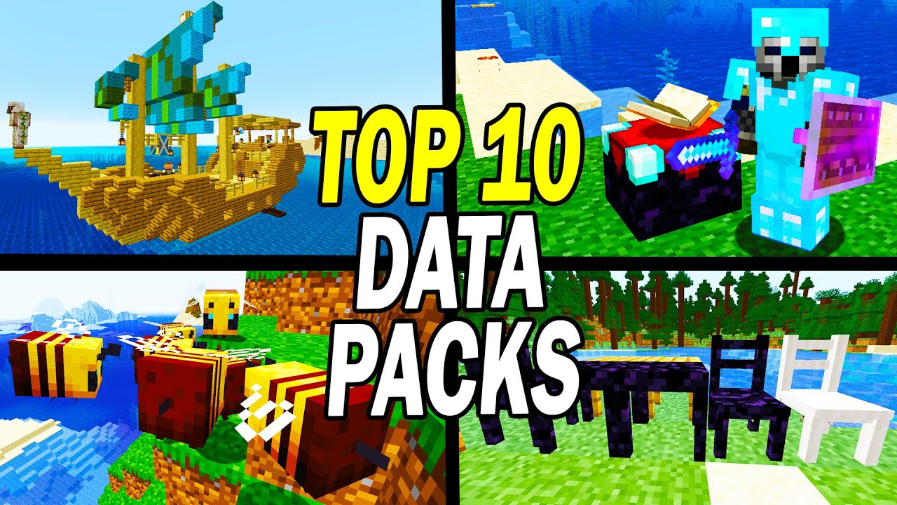 Top 10 Best Minecraft Data Packs Now Youtube
