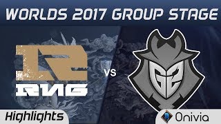 Rng Vs G2 Highlights World Championship 2017 Group Stage Royal Never Give Up Vs G2 Esports By Onivia