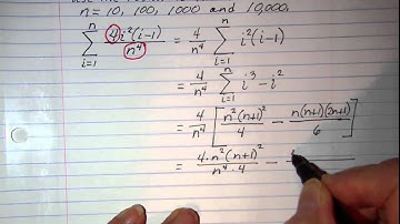 Limits of Summation as n approaches infinity Example 1