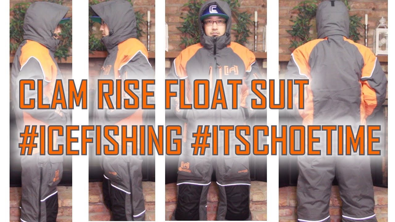 Clam RISE Bibs and Parka Suit Ice Fishing *FEATURE LENGTH 9MINS!*  #itschoetime #clamoutdoors 