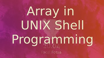 Basics of Array- UNIX (Linux) Shell Programming [Bengali]