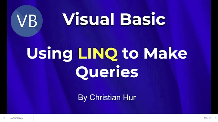 Visual Basic Programming - Using LINQ to Make Queries