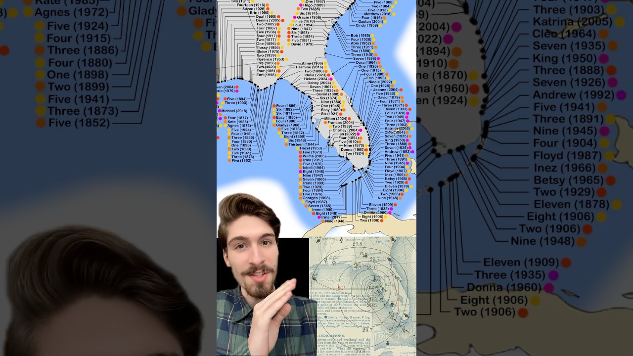 I Spent 3 Days Mapping Every US Hurricane Landfall! 