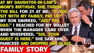 My Daughter-in-Law Threw Me a 23-Person Dinner Bill—My Son Smirked Until He Saw Who Had Just Arrived