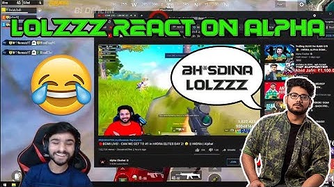 Lolzzz react on alpha clasher😂 | lolzzz bho**dina kidhar hai ye 😂😂 #lolzzzgaming #alphaclasher