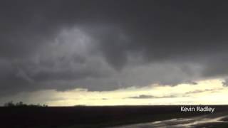 Funnel and brief tornado Deland IL 4 3 17