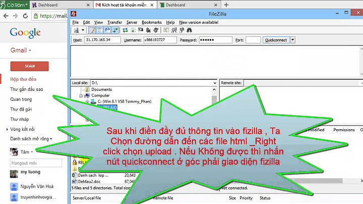 Hướng dẫn chuyển file html lên server