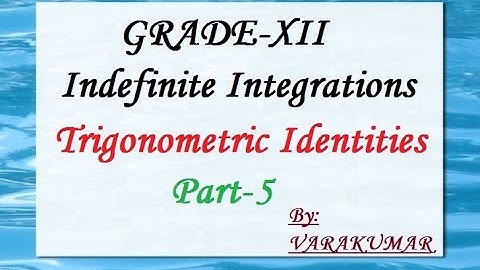online grade 12 math Integrations using trigonometric identities part-5  ∫1/(cos⁡(x-a)cos⁡(x-b))dx