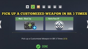 PICK UP A CUSTOMIZED WEAPON IN BR 3 TIMES SURVIVAL KIT CALL OF DUTY MOBILE COD MOBILE CODM