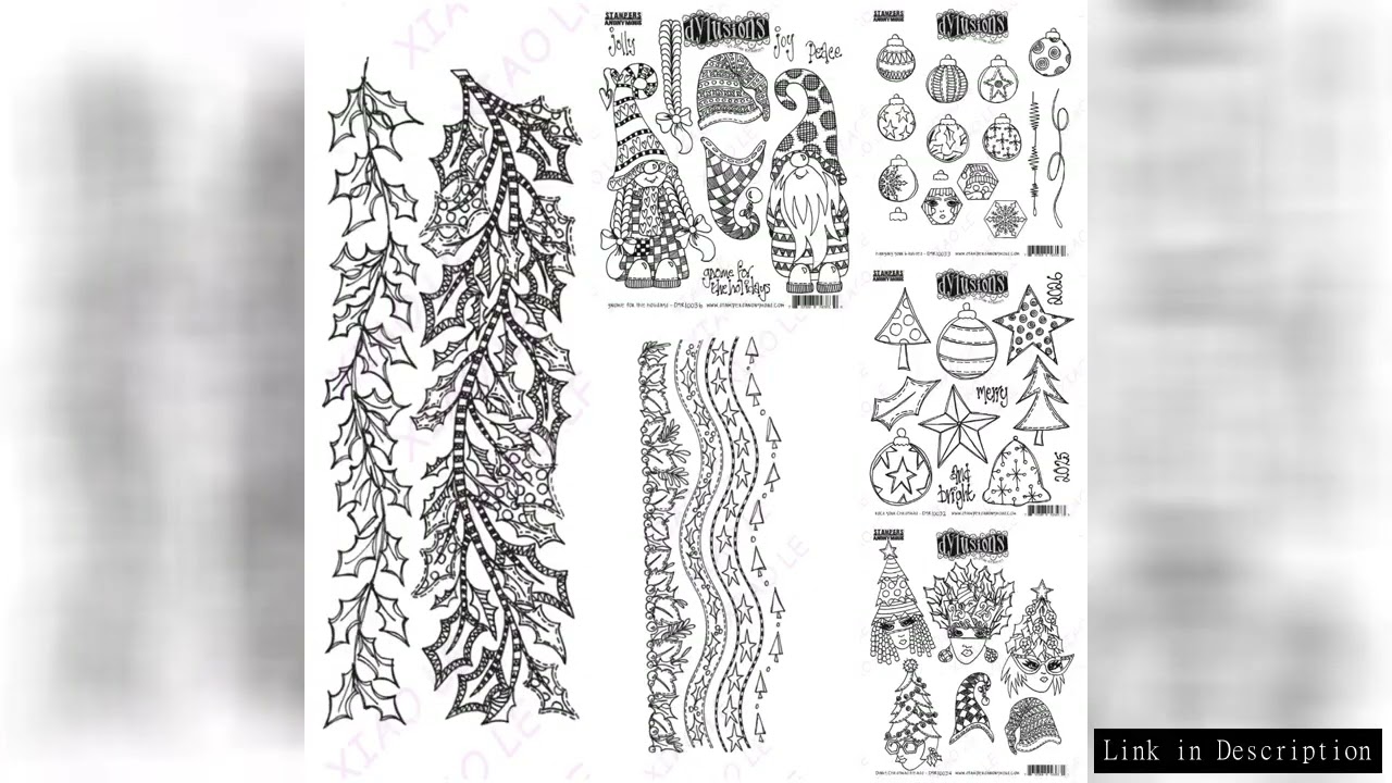 2025 New Gnome For The Holidays Christmas Heads Clear Stamps  Scrapbooking Craft Supplies DIY Make P