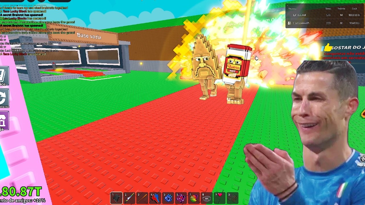 FINALMENTE! CONSEGUI UM BRAINROT BILIONÁRIO NA TERÇA DO TACO NO ROUBE O BRAINROT