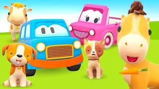 learn animals sounds for kids baby cartoons cartoon cars for kids