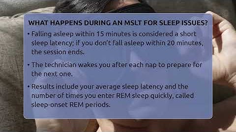 What Happens During An MSLT For Sleep Issues? - Sleep Apnea Support Network
