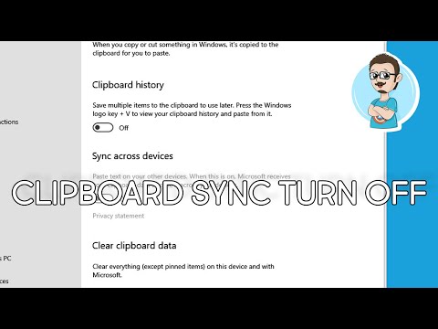 Disable Clipboard Sync on Windows 10!